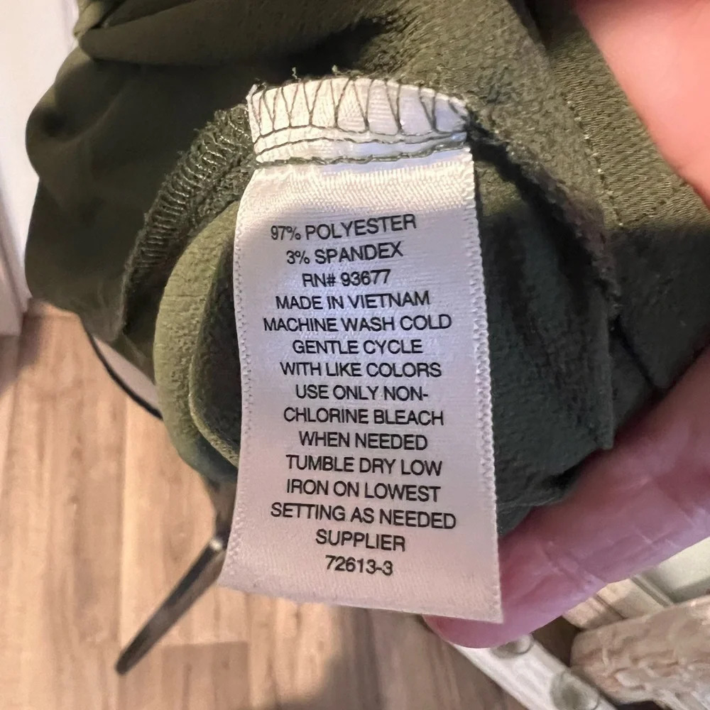 A.N.A a new approach dark green sz XL one shoulder top with ruffle hem. - Picture 7 of 7